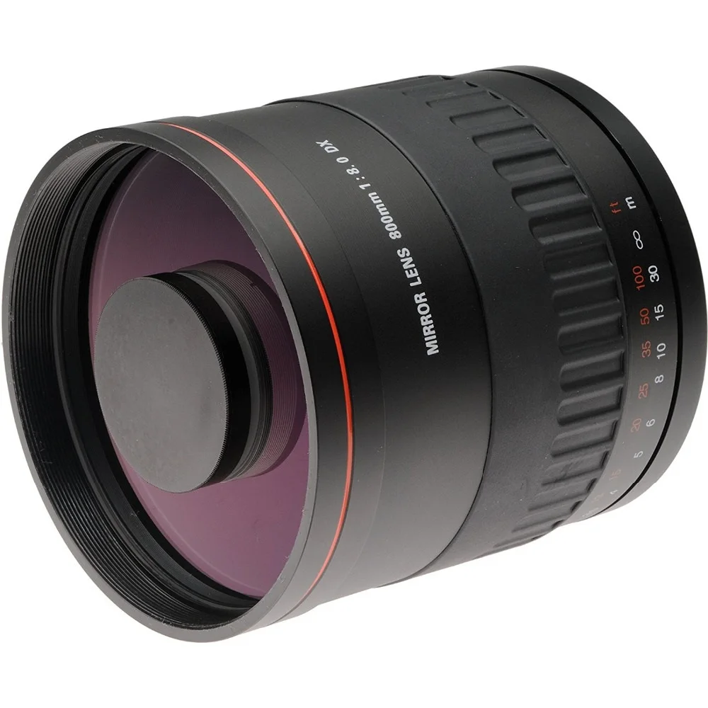 900 мм F8.0 телефото зеркальные линзы + T2 Крепление переходное кольцо для Canon Nikon Pentax