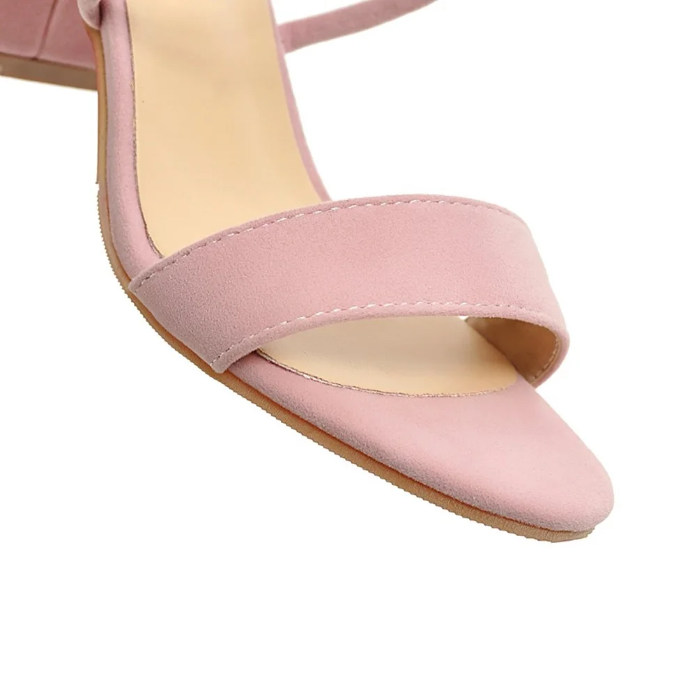 

Smirnova summer 2018 hot sale popular high quality women sandals thick high heels fashion buckle casual shoes big size