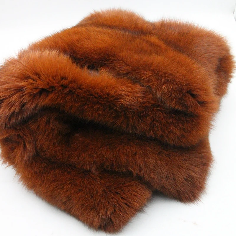 JKP NEW Women real natural fox fur coat 70cm Fur animal vest sleeveless Outwear  fashion winter fur coat  ZHM-75C