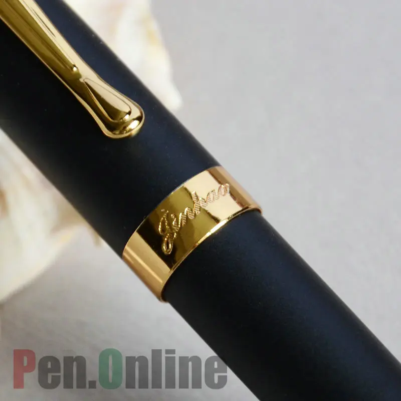 JINHAO X450 FROSTED BLACK AND GOLDEN 0.7mm BROAD NIB FOUNTAIN PEN 450 | Канцтовары для офиса и дома