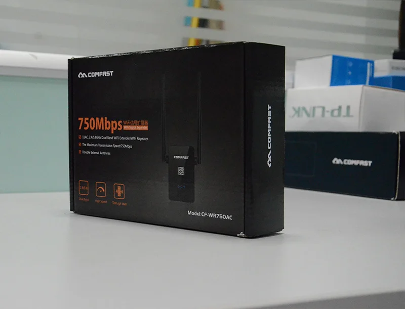 COMFAST CF-WR750AC двухдиапазонный Wifi повторитель 750 Мбит/с 802.11AC 2 4G/5 8G wifi маршрутизатор
