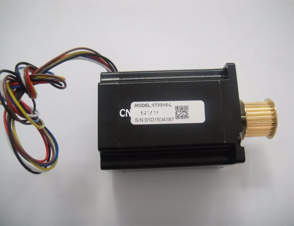 3 фазный шаговый двигатель Leadshine 573S15 L NEMA23 24 зубца м зубчатый шкив для лазерной
