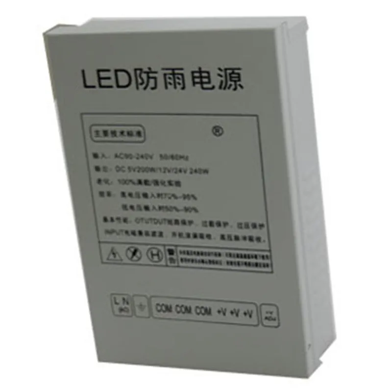Весь 12 V 5A 60 W непромокаемые импульсный источник питания для v 2811 ws2811 5050 светодио