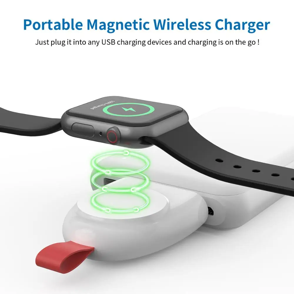 NTONPOWER портативное беспроводное зарядное устройство для Apple Watch зарядное устройство мини магнитное iWhatch 1 2 3 4 серии Быстрая Зарядка Док-станция
