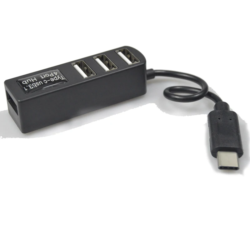 Бесплатная доставка адаптер DM USB C к Ethernet с концентратором 2 0 Type 4 порта сетевой RJ45