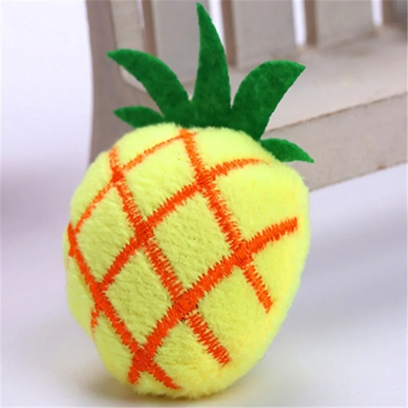 ZHPZPET кошка игрушка котенок фруктов животных Мягкая забавные Домашние животные