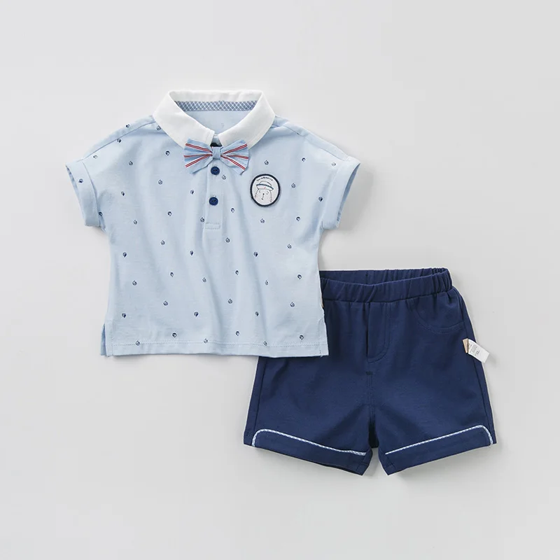 Комплекты модной одежды для маленьких мальчиков DBW10616 летние повседневные