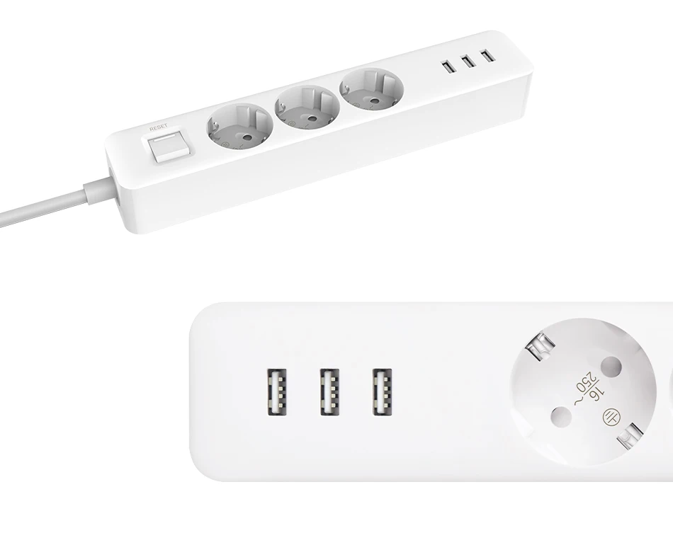 Xiao mi разъем питания 3 USB 3 AC порт зарядное устройство адаптер розетка расширение ЕС Разъем патч-разъем плата для mi Home