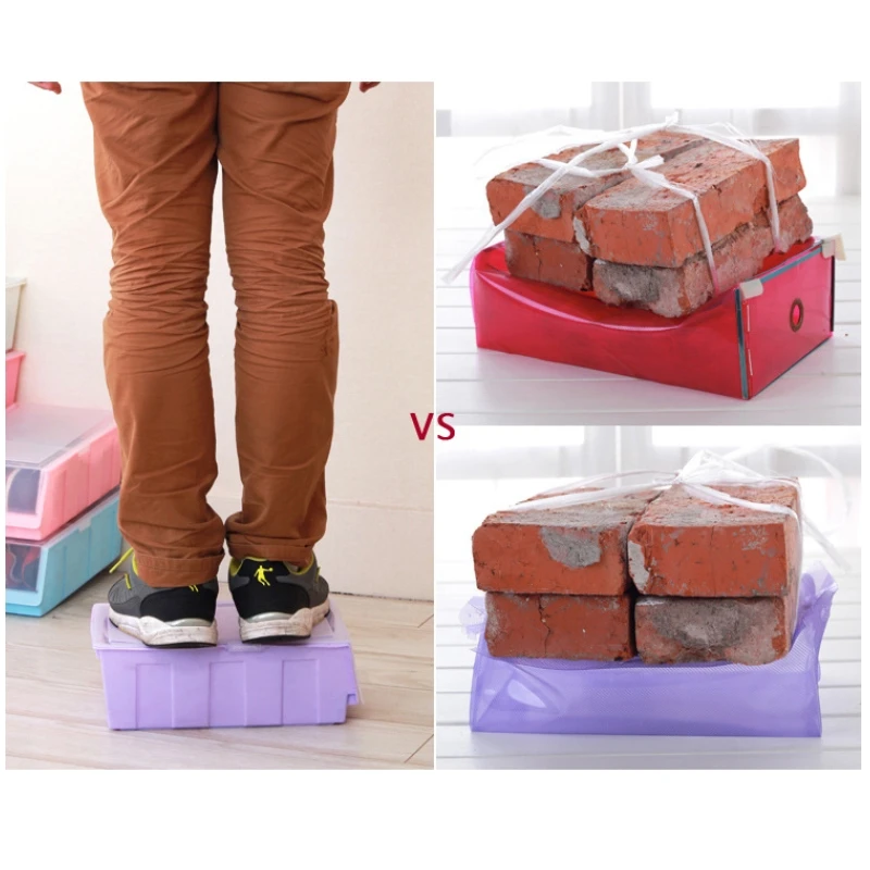 Модные Цветные уплотненные комбинированные органайзеры для обуви пылезащитный