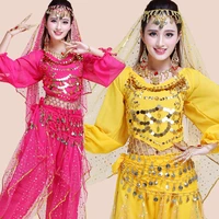 4pcs sets woman performance belly dance costume tribal gypsy egypt bellydance costumes for women india ballroom belly dancing
