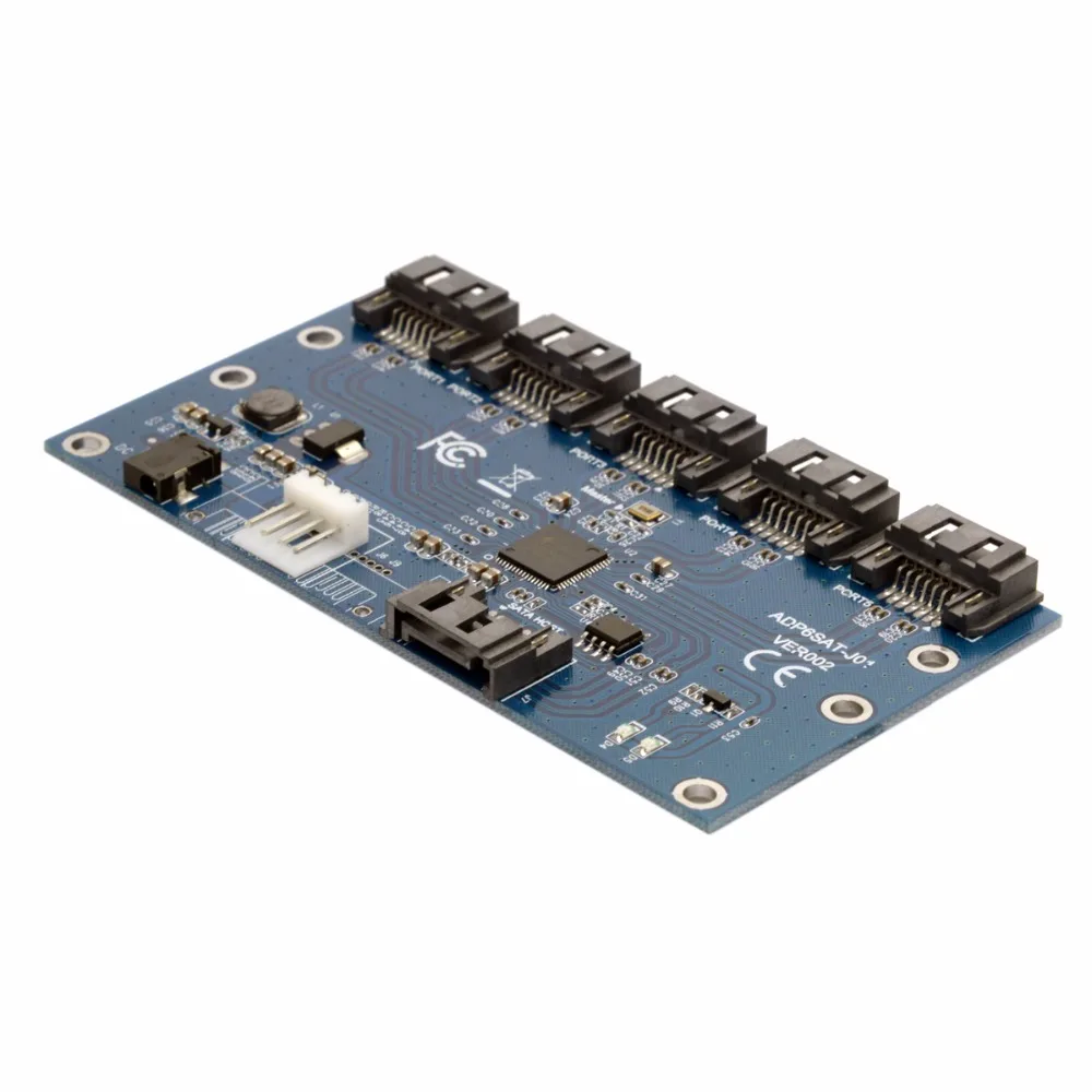 SATA 1 до 5 концентратор PM маршрутизатор порт мультипликатор Riser карты сплиттер