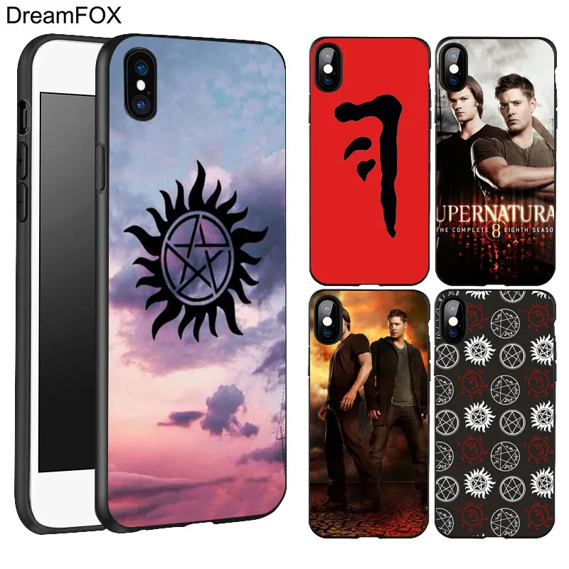 DREAMFOX K204 sobrenatural Black Soft TPU Silicone Case Cover For Apple iPhone 11 Pro XR XS Max X 8 7 6 6S Plus 5 5S 5G SE |