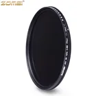 Фейдер Zomei с переменным ND-фильтром, регулируемый от ND2 до ND400 ND2-400 нейтральной плотности для объектива камеры Canon NIkon Hoya Sony 495255 мм