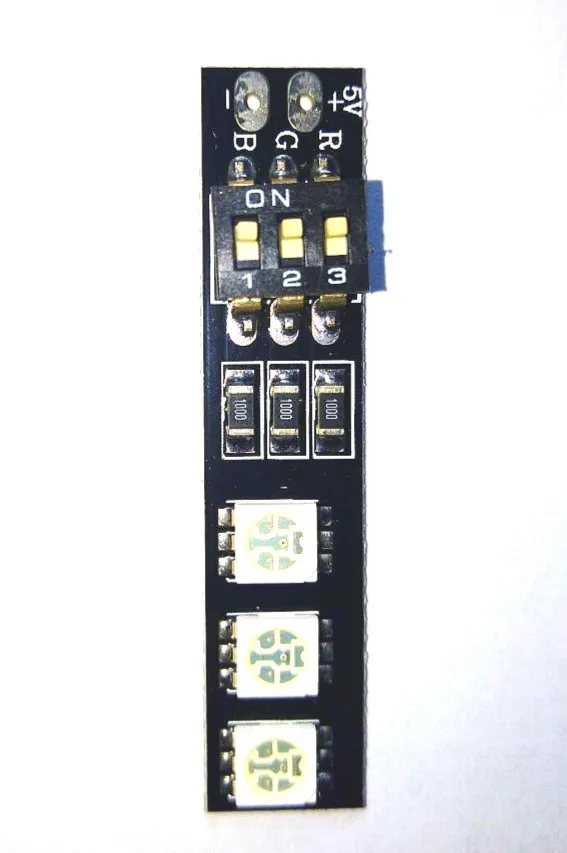 Цветная (RGB) 5050 Светодиодный свет доска 7 цветов 5V 12V с DIP переключатель для QAV250
