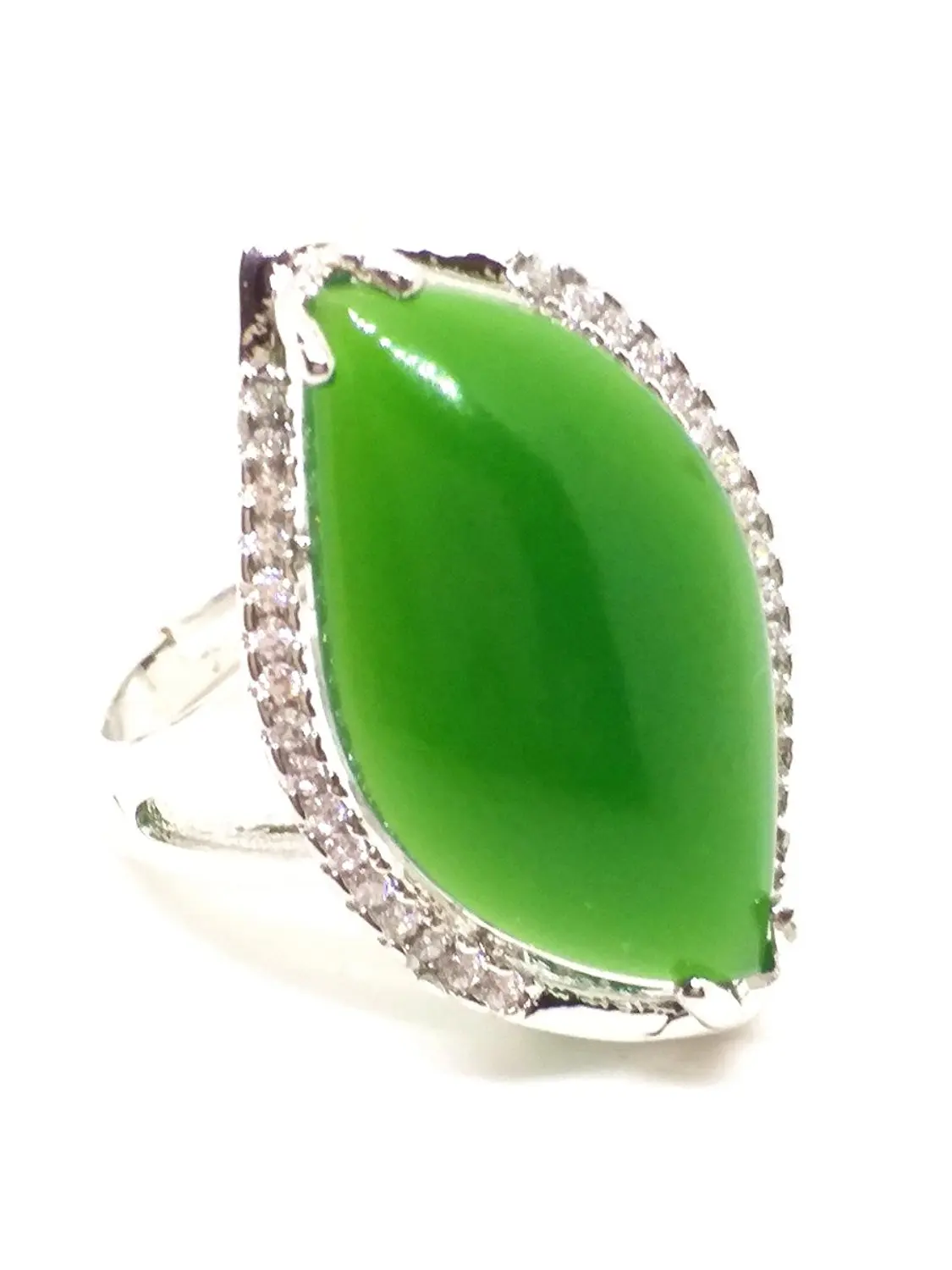 925 Silver Natural Hetian Jade Ring Jasper Gemstone Jewelry for Women | Украшения и аксессуары