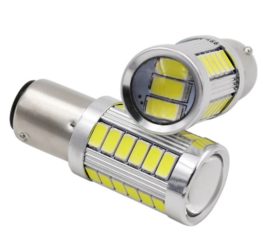 1 шт. Высокая мощность супер яркий 1157 BAY 15D P21 / 5 Вт 33 SMD 5630 светодиодный стробоскоп