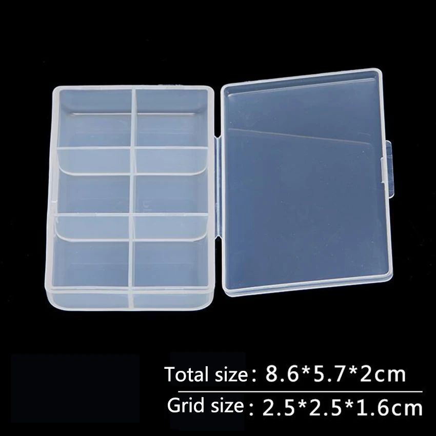 1PC New 6 Slots Cells Portable Jewelry Tool Box with number Container Ring Electronic Parts Screw Beads Component Storage | Инструменты