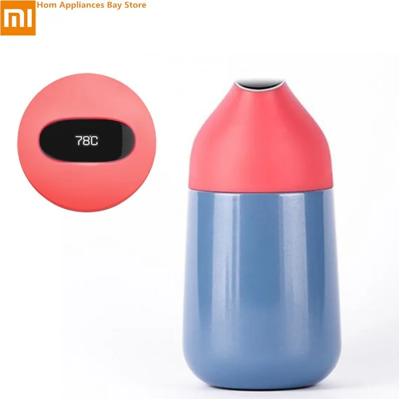 Xiaomi умная вакуумная изоляционная бутылка Kiss Fish термосы с OLED температурным