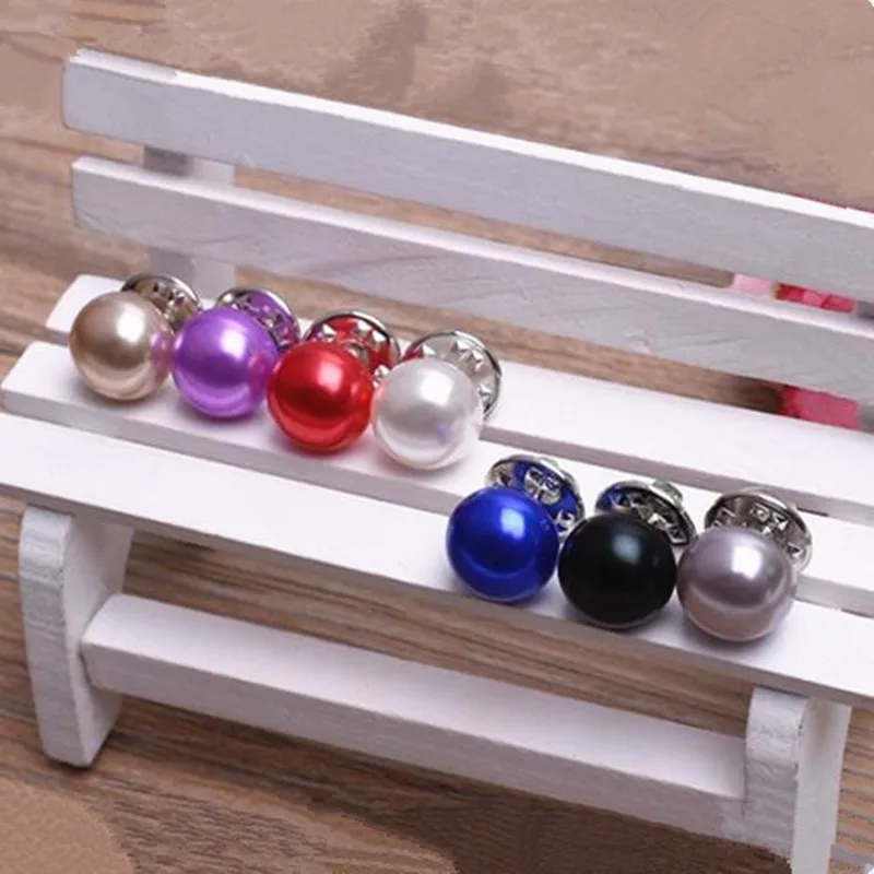

Imitation Pearls Prevent Exposure Brooches Collar Button Cardigan Scarf BroochShawl Buckle Pins Coat Clothes Accessories Gift