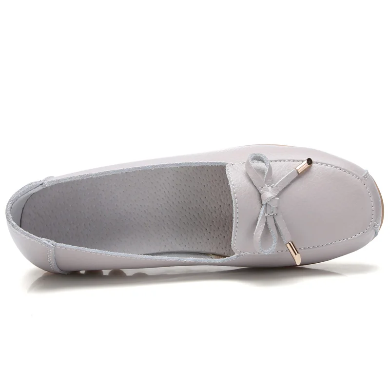 Real Leather Women Shoes Moccasins Mother Loafers Soft Leisure Slip On Ballet Flats Female Driving Woman WSH3208 | Обувь