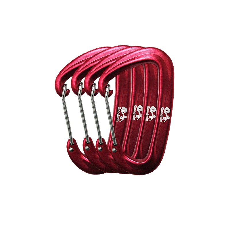 Карабины для ворот из алюминиевой проволоки 12 кН черные карабины гамака