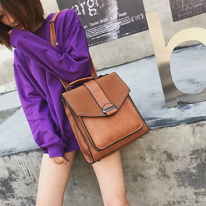 Новый для женщин кожаный рюкзак Mochila Feminina Большой Школьный девочки подростка
