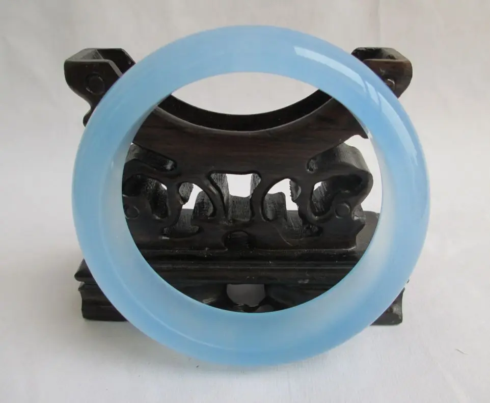 Модный красивый синий Изумрудный нефрит в Китае. Нефритовый браслет для женщин