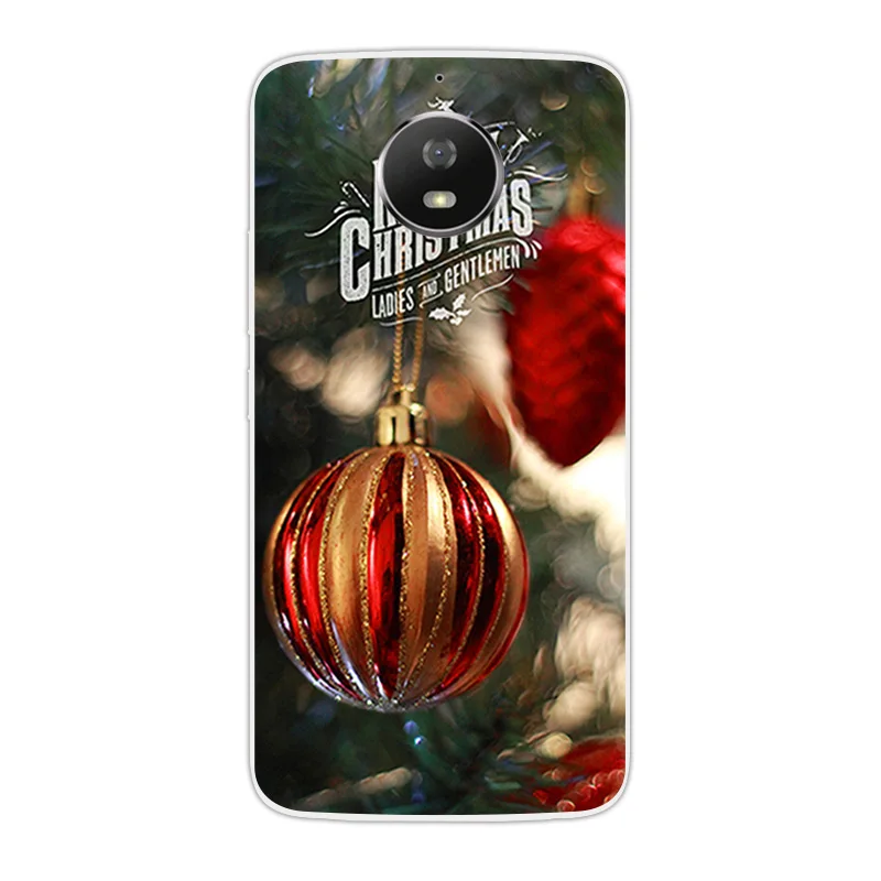 Чехол для Motorola Moto G5S Рождественский дизайн силиконовый чехол 5 2 &quot Для XT1793 XT1794