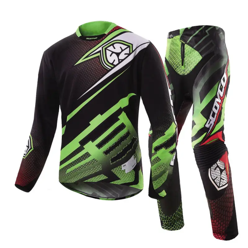 Protective Gears Combinations scoyco P041 T204 pants racing mens motocrss motorcycle training ATV Jersey MX clothing Black Blue |