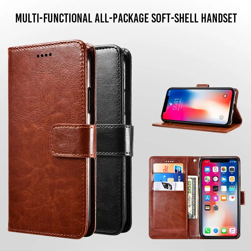 Для спортивной камеры Xiao mi Red 6 Pro Чехол портмоне из кожи с откидной для 6A S2 Y2 5 Plus 5A
