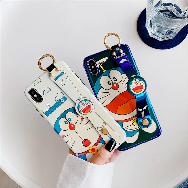 Чехол Doraemon с рисунком для iPhone6 6s 7 8 Plus Мягкий силиконовый чехол Blu-Ray iPhone X XS MAX XR Capa