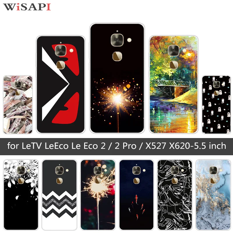 Для Letv LeEco Le Eco 2/2 Pro чехлы для телефонов X527 X620 Мягкие силиконовые темные задние