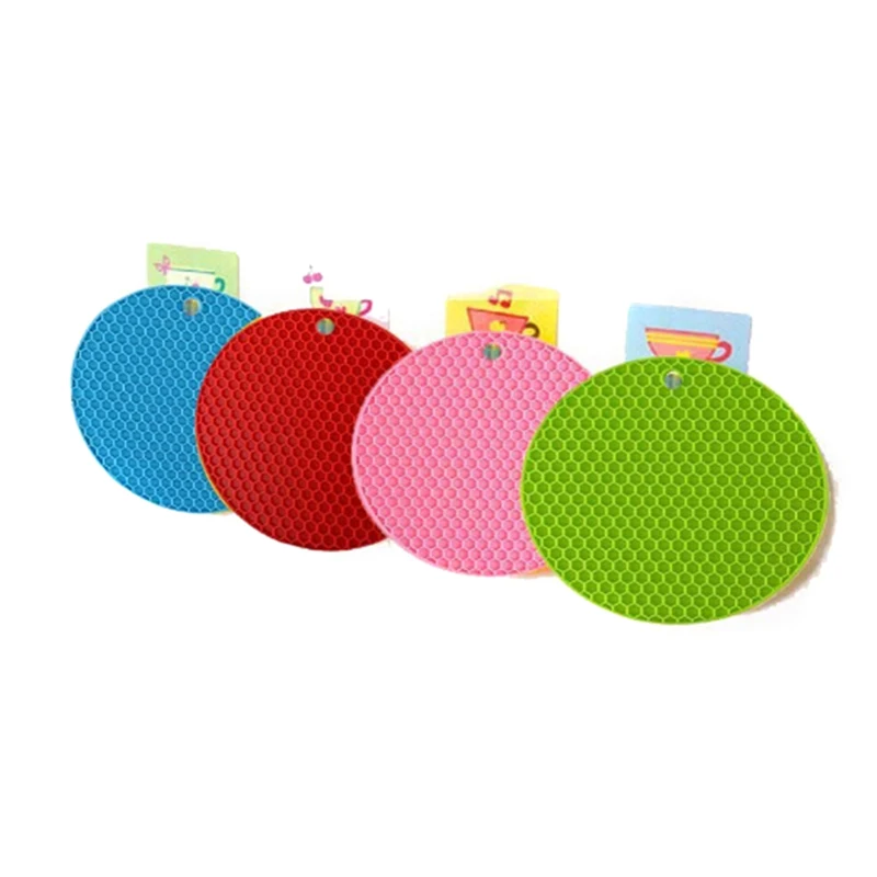 Вафельная Ткань Форма Настольный коврик силиконовый круглый нескользящий