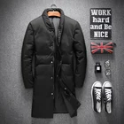 Мужская повседневная куртка на пуху, теплая куртка на 80% белом утином пуху, 2019