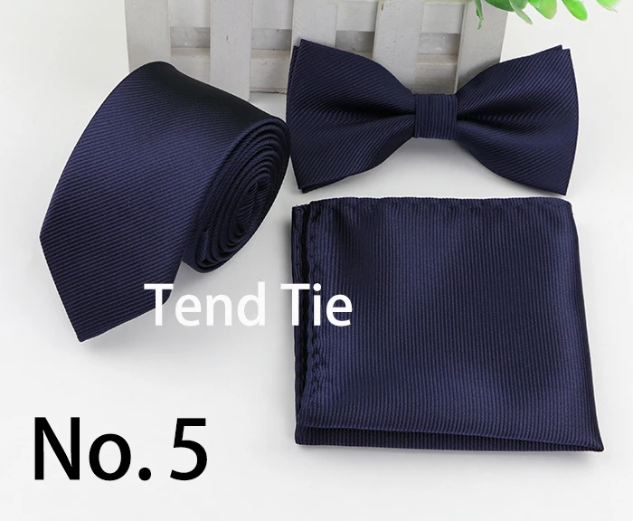 Strip Colorful Neck Tie Set For Men Slim Necktie Bowtie Handkerchief Suit Ties Cravat Butterfly Corbatas
