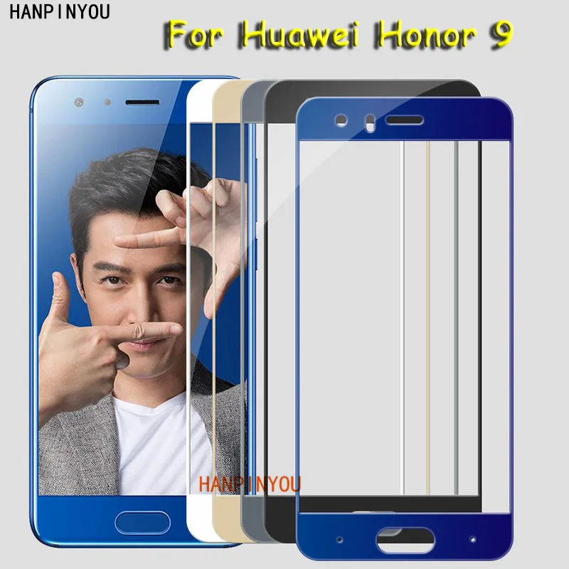 Закаленное стекло с полным покрытием для Huawei Honor 9 5 2 дюйма ультратонкая