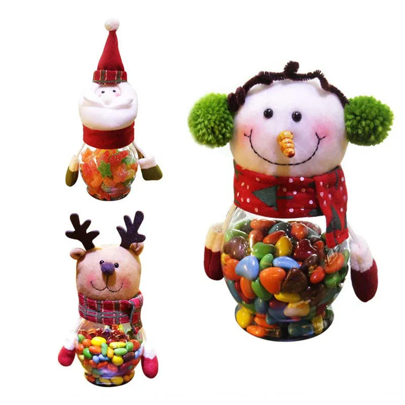 Hoomall плюшевые куклы с коробкой для конфетных бутылок Navidad Elk Снеговик
