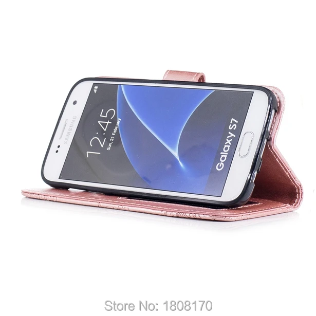 Кожаный чехол-кошелек C-Ku для Samsung Galaxy S8 Plus S7 Edge J3 J330 J530 A3 A5 2017 A8 2018 J4 J6 EU с подставкой