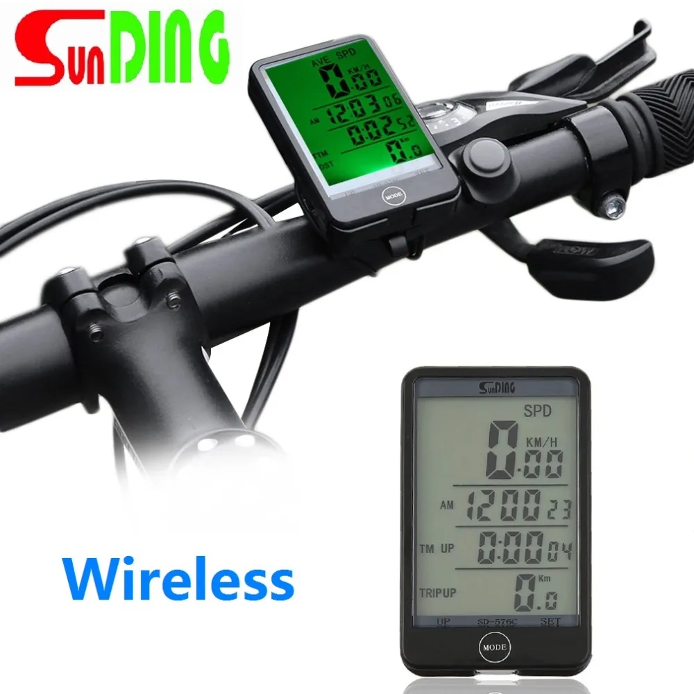 Многофункциональный водоустойчивые Беспроводной Велоспорт велосипед компьютер