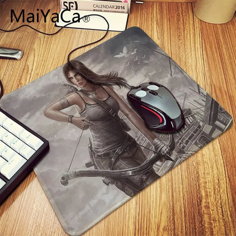 Коврик для мыши MaiYaCa Lara Croft Tomb Raider Reborn Office геймерский коврик прочный мягкий