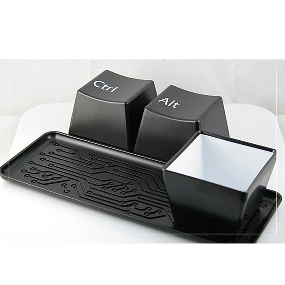 

Coffee Mug Cup Set Creative Newfangled Creative Simple Keyboard Ctrl ALT DEL Type Design Novelty 3 PCS Mugs Gifts KC1229