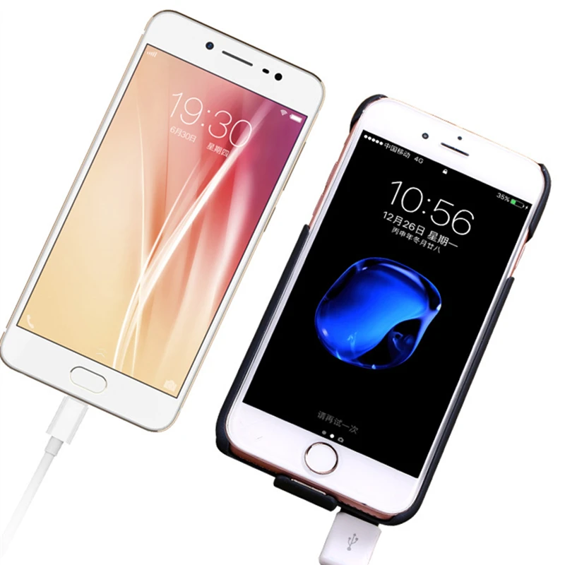 Для iP 8/7/6 Расширенный чехол для аккумулятора телефона для iPhone 8/7/6s/6 Plus Беспроводной магнитный чехол для зарядного устройства для iPhone Xs/X