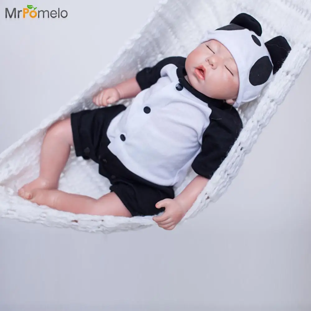 MrPomelo 20 &quotмягкое Тело Силикона Возрождается Детские Игрушки Куклы Для Девочек