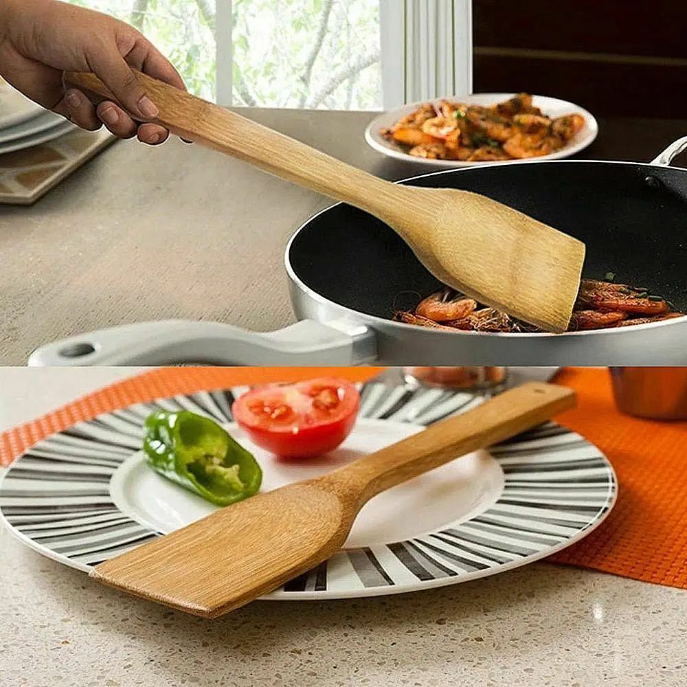 5 шт. деревянные бамбуковые кухонные принадлежности шпатель инструменты для