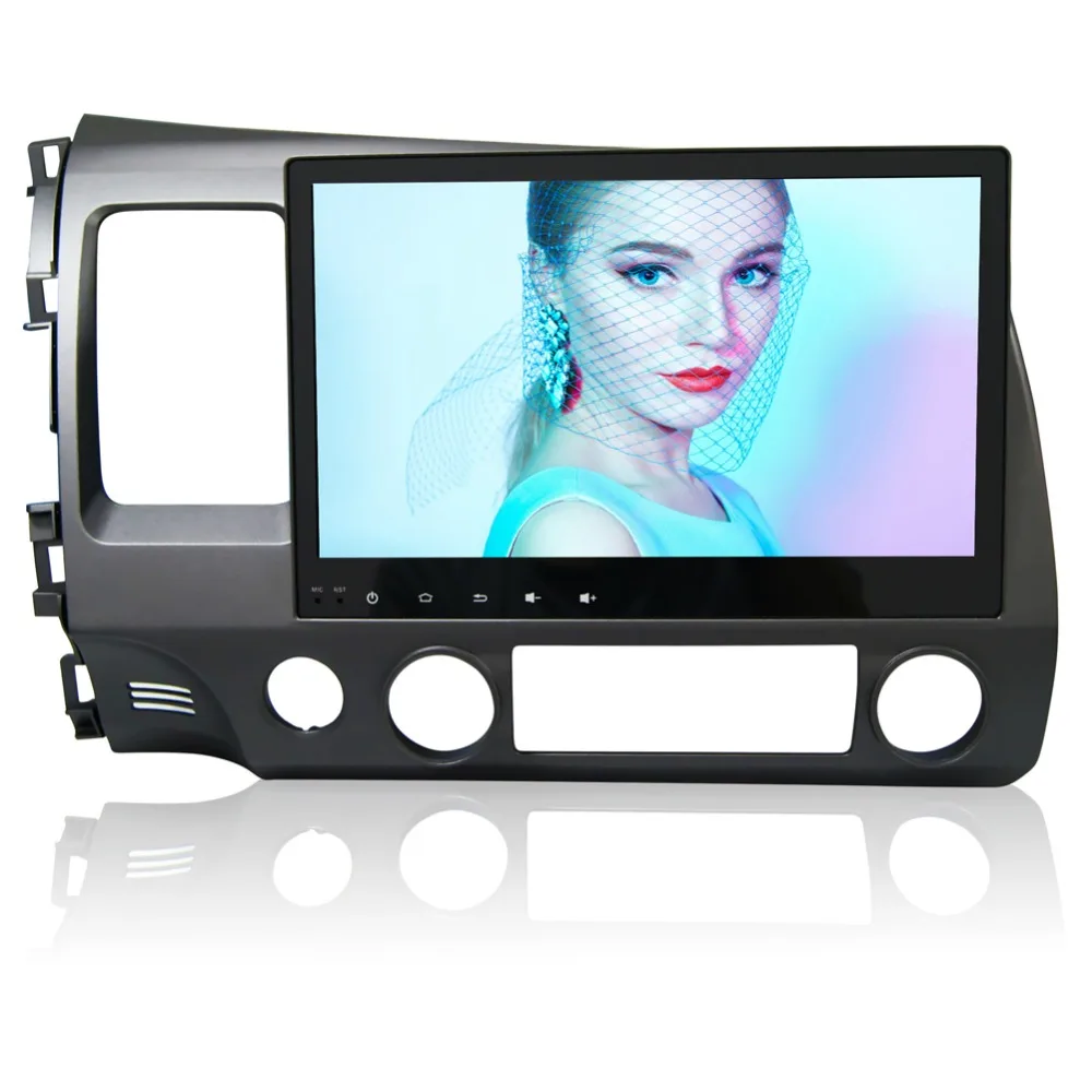 10 1 &quotHD 1024*600 Android 6 0 Автомобильный DVD GPS стерео навигационный плеер для Honda Civic 2006 2007
