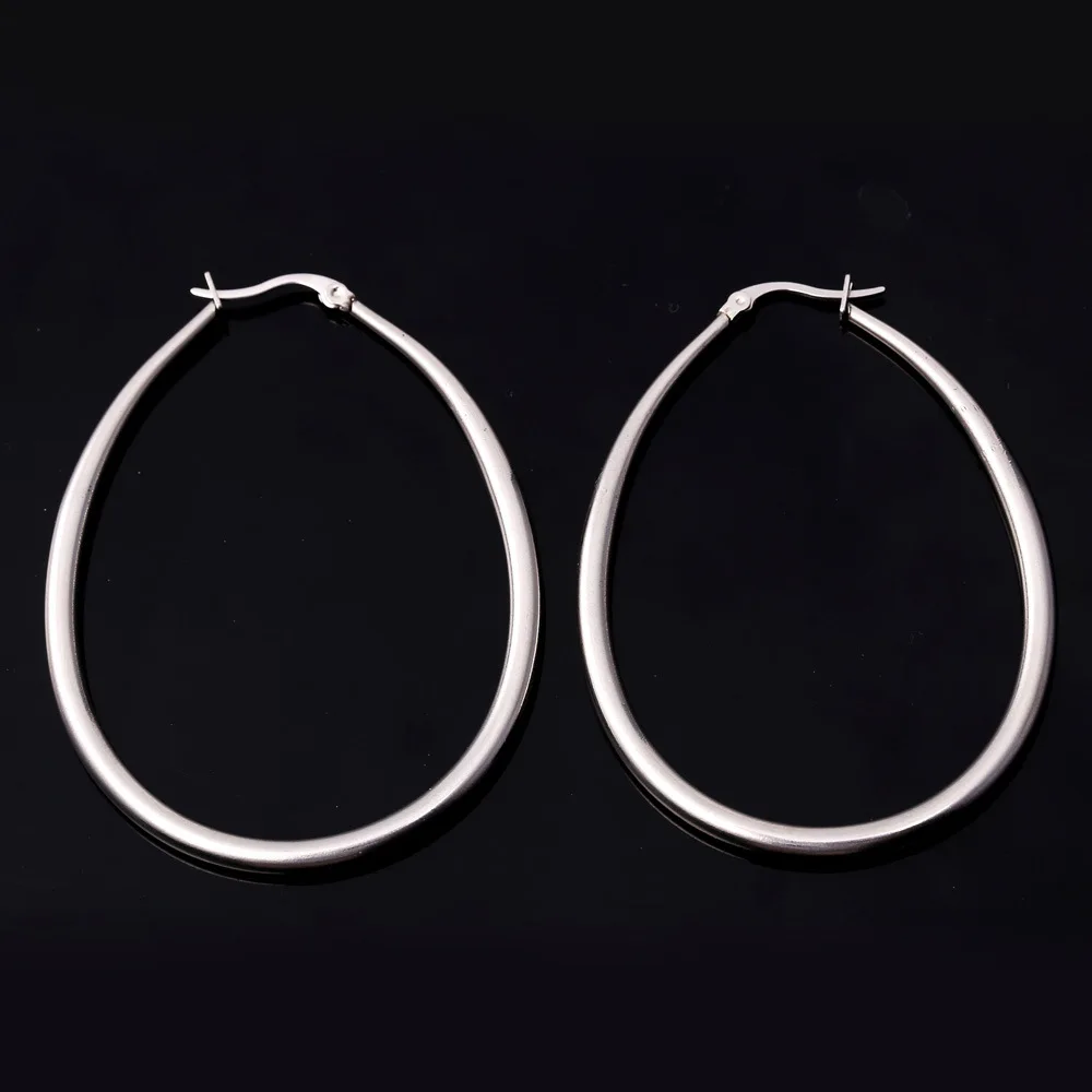 Женские серьги кольца из нержавеющей стали 316L E411|earring tapers|earring genieearrings sterling |