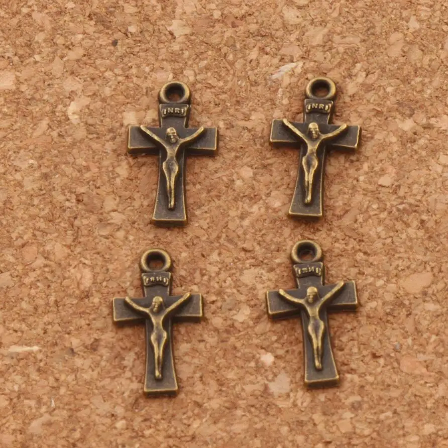 Бусины шармы в форме Креста с распятием 5 цветов аксессуары для ювелирных изделий