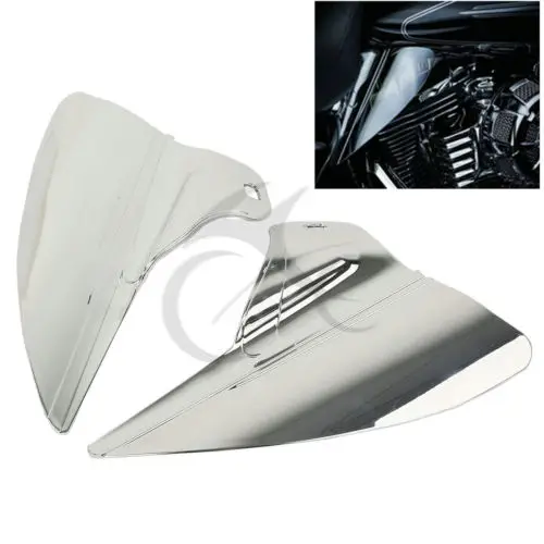 

Motorcycle Chrome Saddle Shield Heat Deflector For Harley Touring Road Electra Street Glide Ultra Classic FLHTCUTG Trike 2009-20