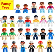 Совместим с Duplo FancyTree City Series полицейский вор доктор медсестра