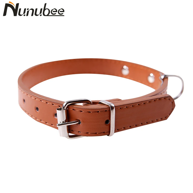 Nunubee модные ошейники для собак из искусственной кожи с металлической пряжкой